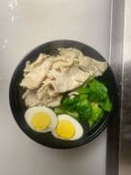 Best Chicken + Shanghai Green Veg. + Egg 鸡肉+上海青+蛋+面 in Brooklyn, NY